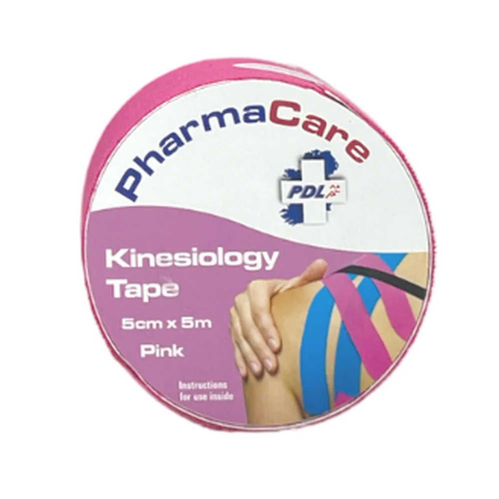 Pharmacare Kinesiology Tape Pink 5cm x 5m - Image 2