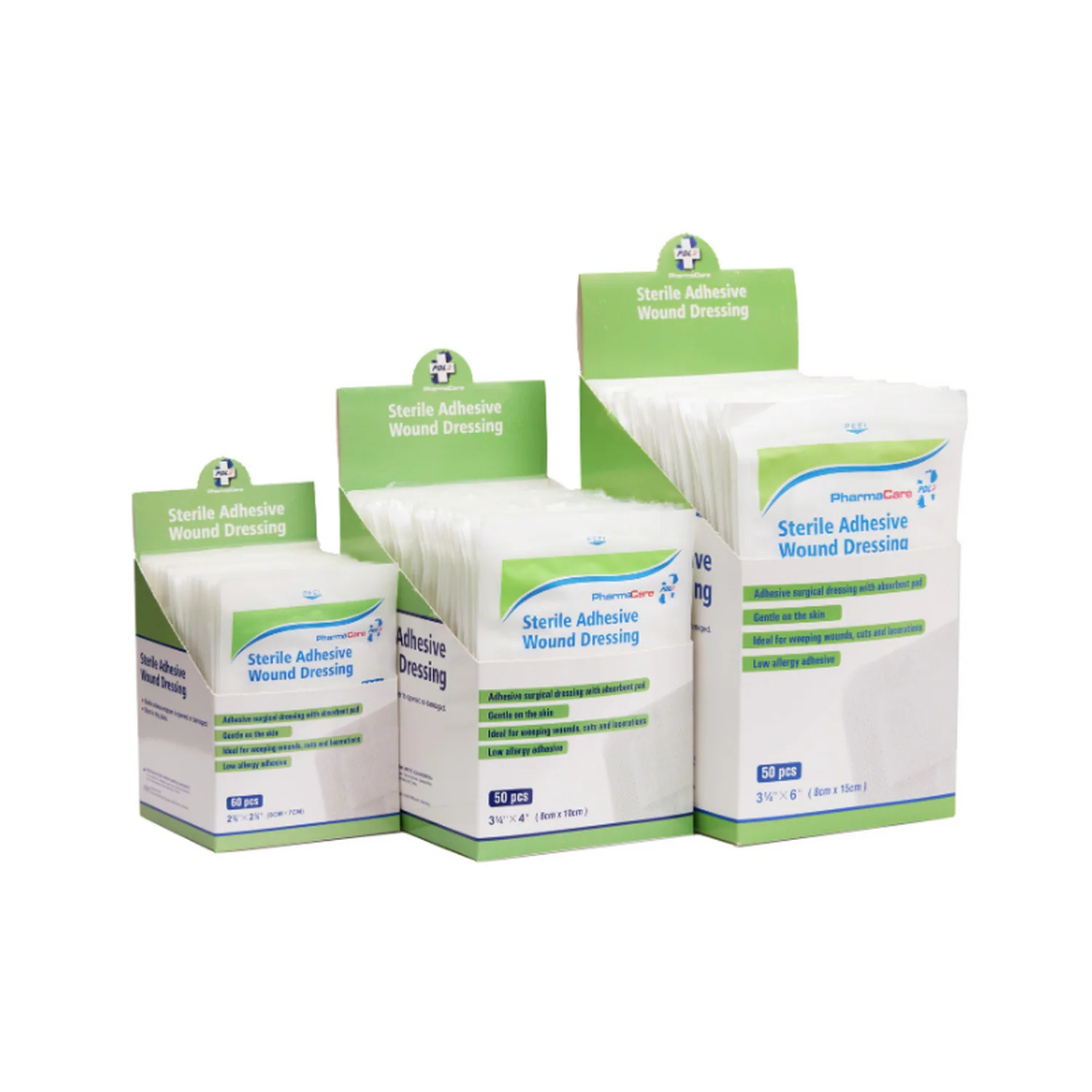 Pharmacare Sterile Adhesive Dressings 6 X 7CM