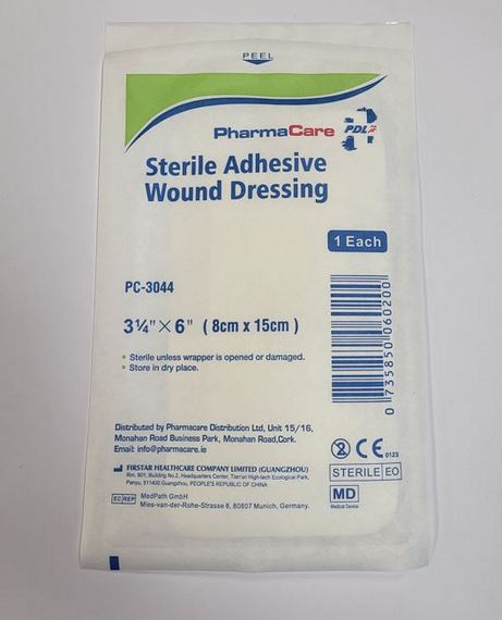 Pharmacare Sterile Adhesive Wound Dressing 8cm x 15cm