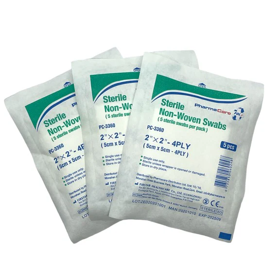 PharmaCare Sterile Non-Woven Swabs 5cm x 5cm - Image 2