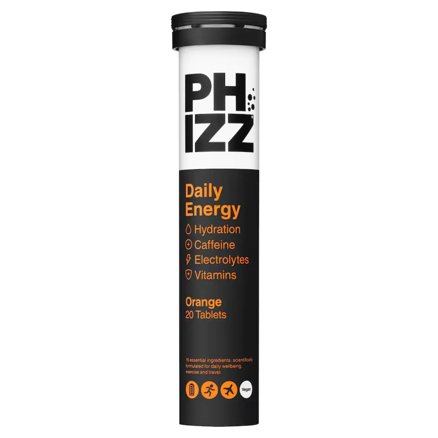 Phizz Daily Energy 20 Orange Effervescent Tablets