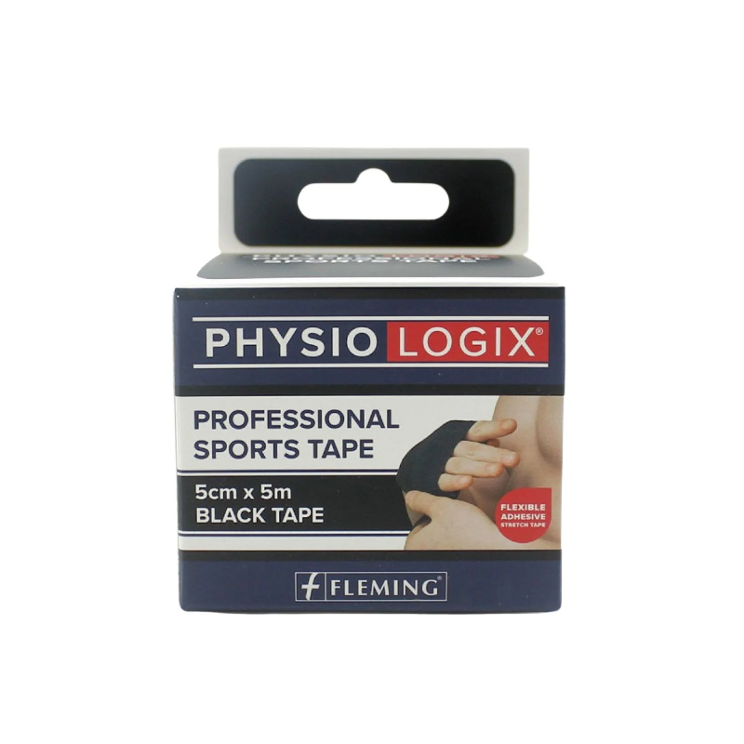 PhysioLogix Sports Tape 5cm x 5m – Black
