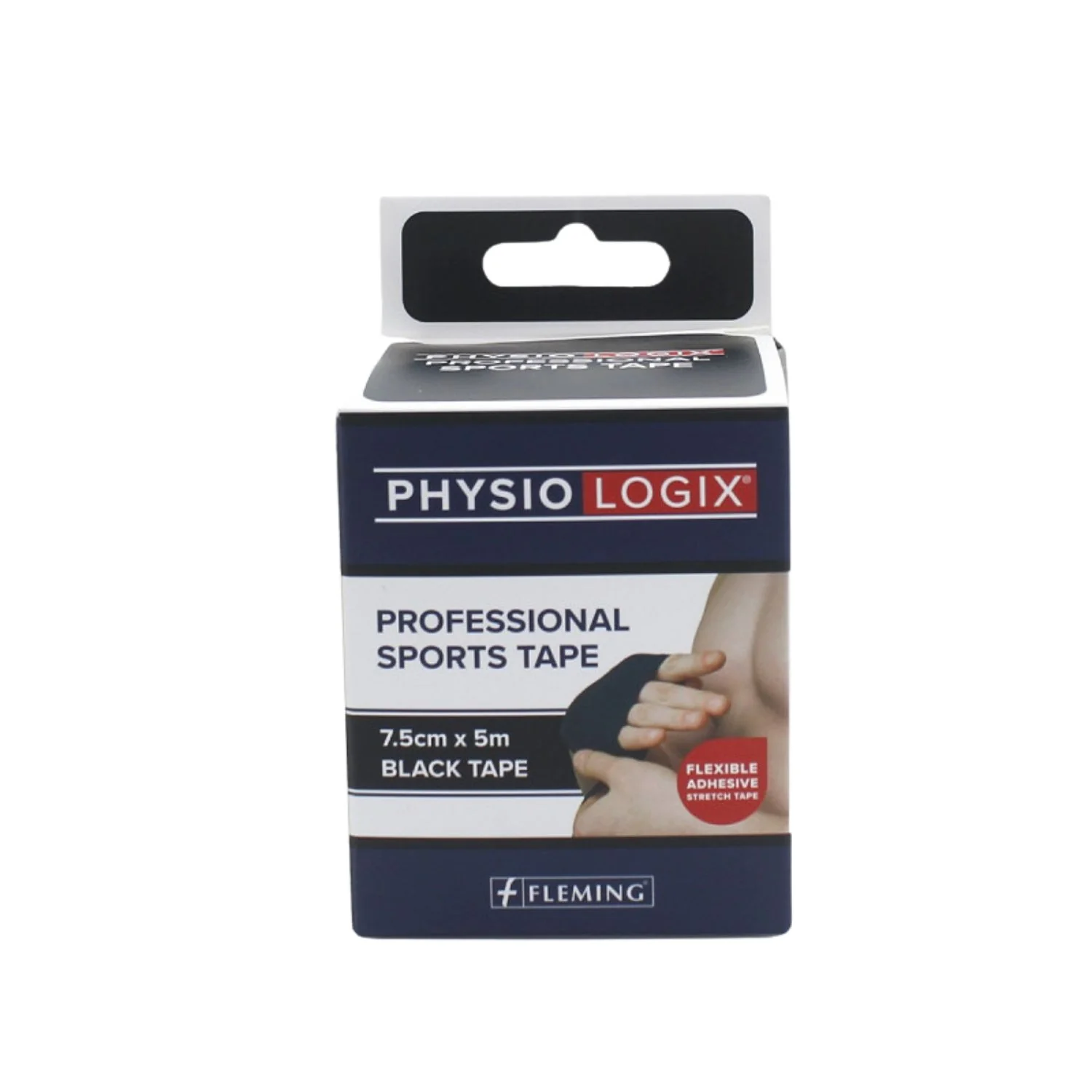 PhysioLogix Sports Tape 7.5cm x 5m – Black