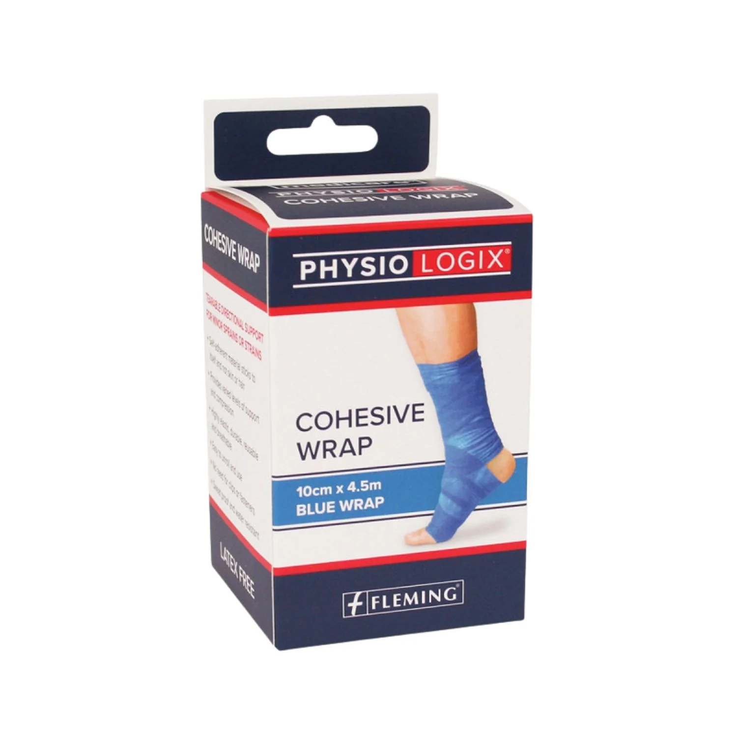 PhysioLogix Cohesive Wrap Blue 10cm x 4.5m