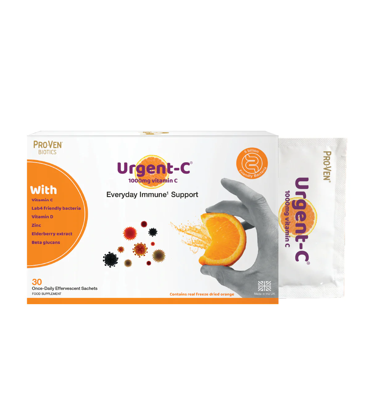 ProVen Biotics Urgent-C 1000mg Vitamin C Sachets