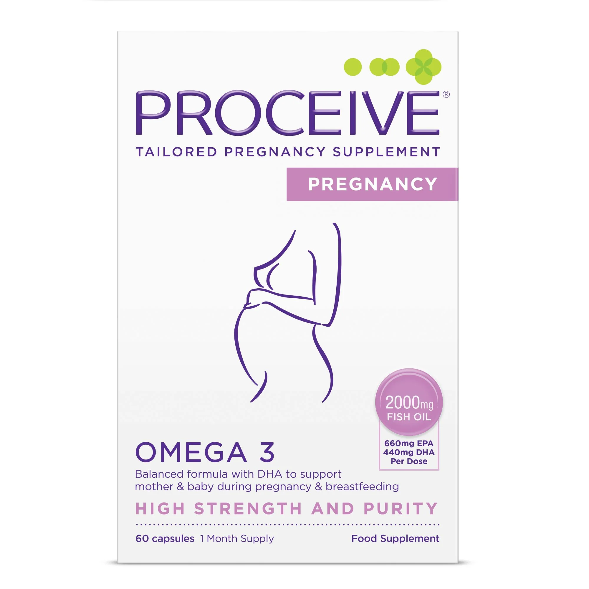 Proceive Omega 3 60 Softgels - High-Strength Fish Oil Supplement