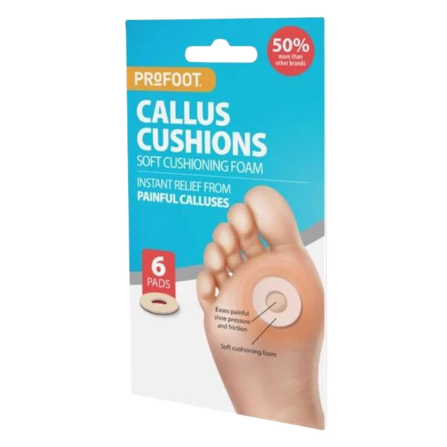 ProFoot Callus Cushions – 6 Pads