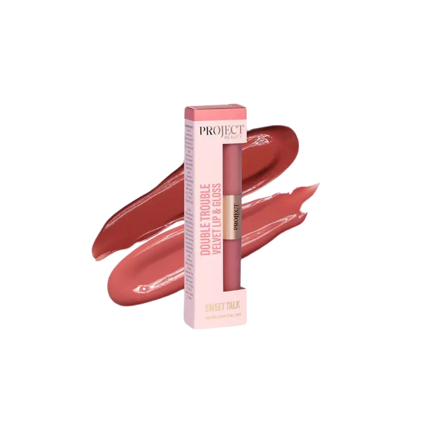 Project Beauty Double Trouble Velvet Lip & Gloss – Sweet Talk