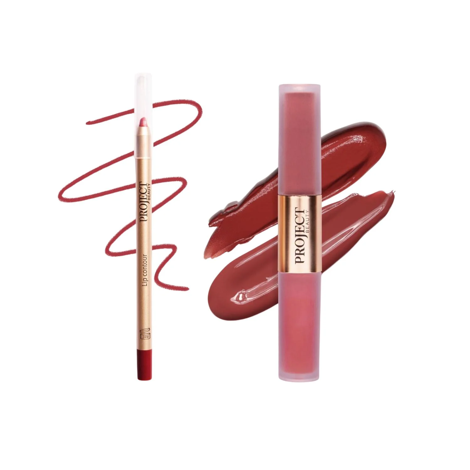Project Beauty Double Trouble Velvet Lip & Gloss Kit – Spice - Image 2