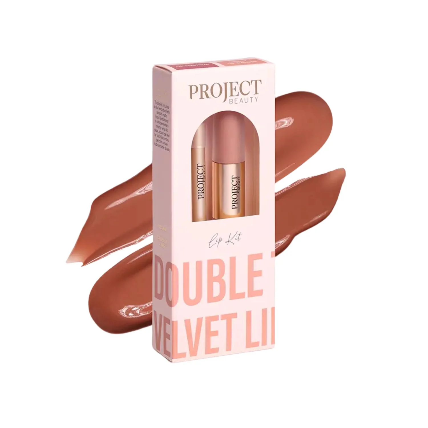 Project Beauty Double Trouble Velvet Lip & Gloss Kit – Teddy