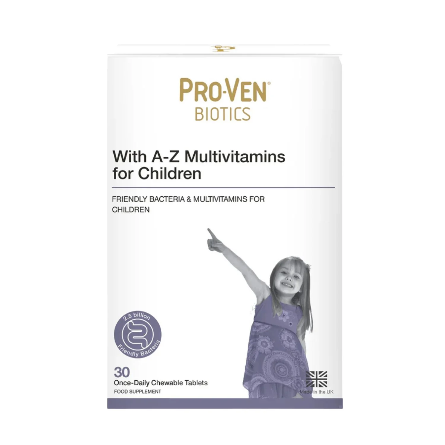 ProVen Biotics with A–Z Multivitamins for Children – 30 Chewable Tablets