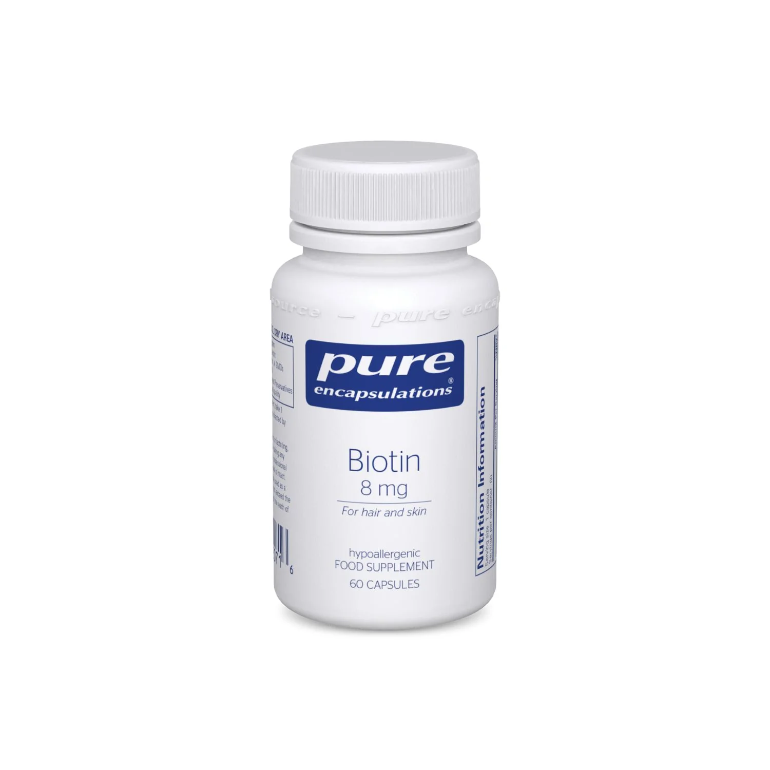 Pure Encapsulations Biotin 8mg 60caps