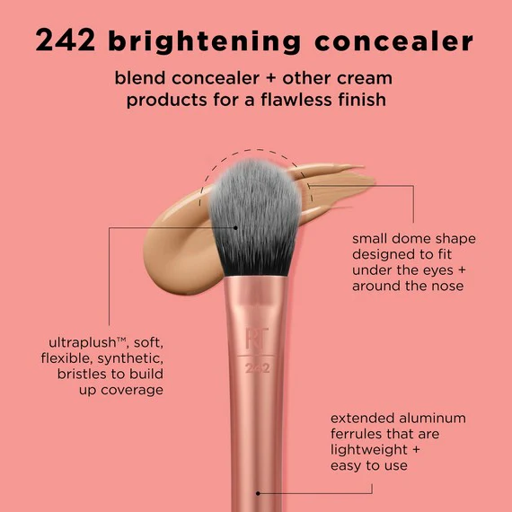 Real Techniques RT 242 Brightening Concealer Makeup Brush - Image 5