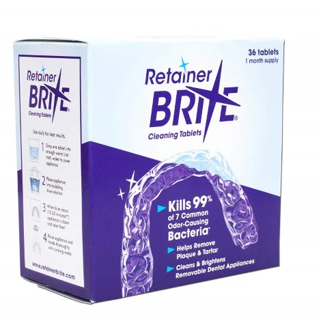 Retainer Brite Cleaning Tablets 36 Pack - Retainer & Denture Cleaner