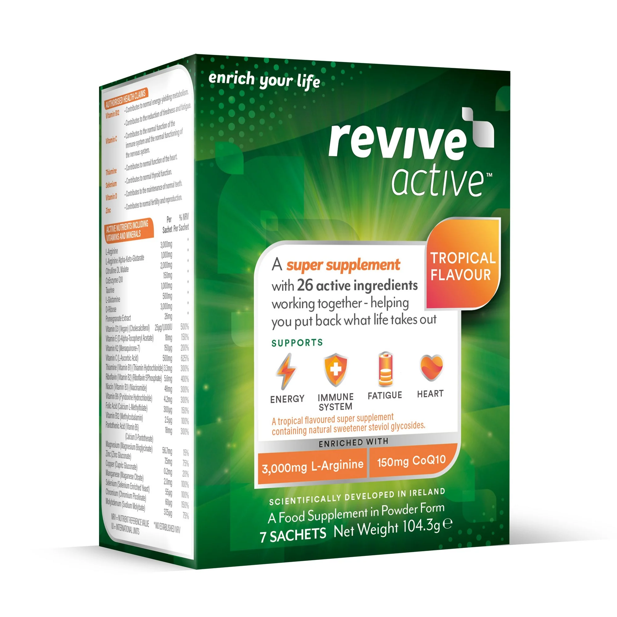 Revive Active Tropical Flavour 7 Sachets - Image 2