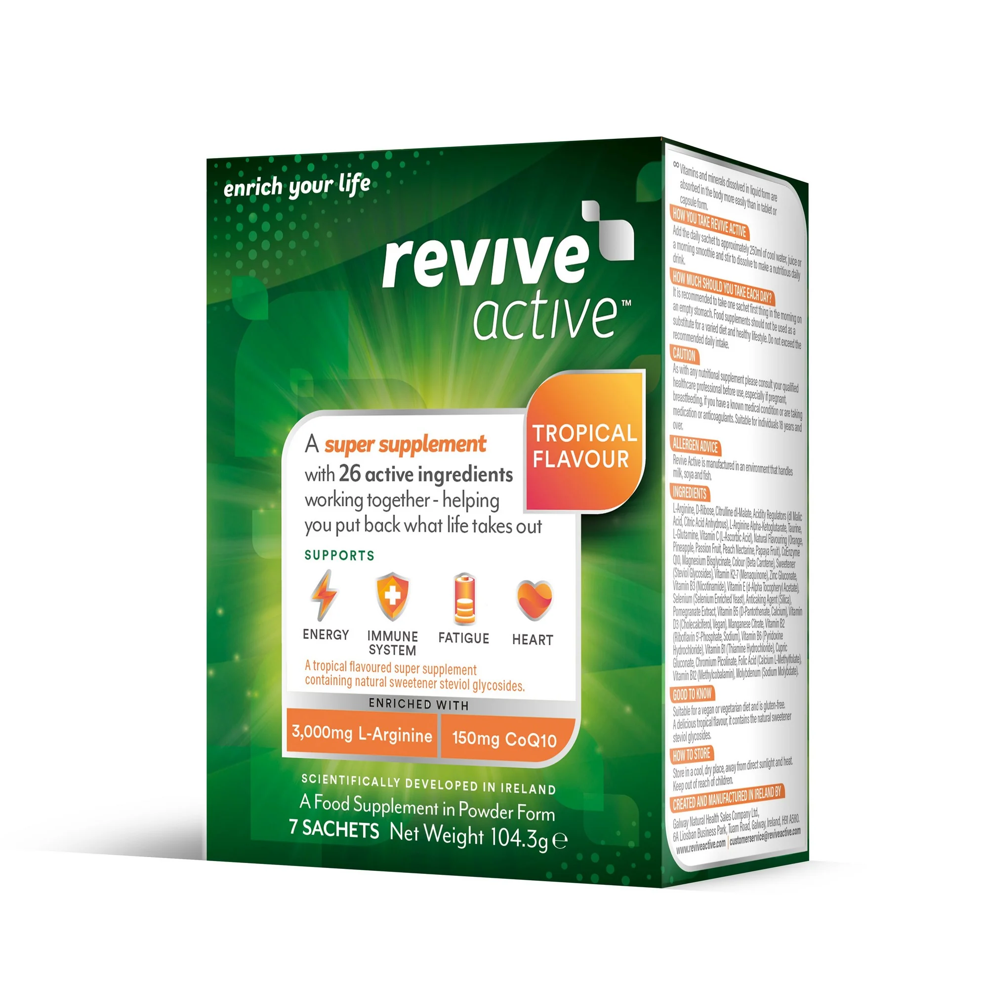 Revive Active Tropical Flavour 7 Sachets - Image 3