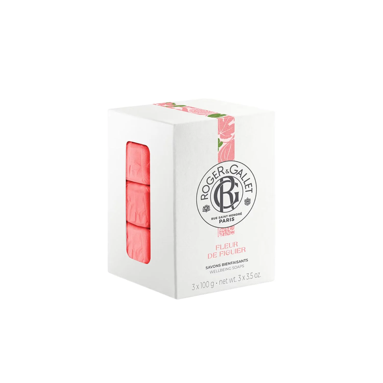 Roger & Gallet Fleur de Figuier Wellbeing Soap Set 3 x 100g
