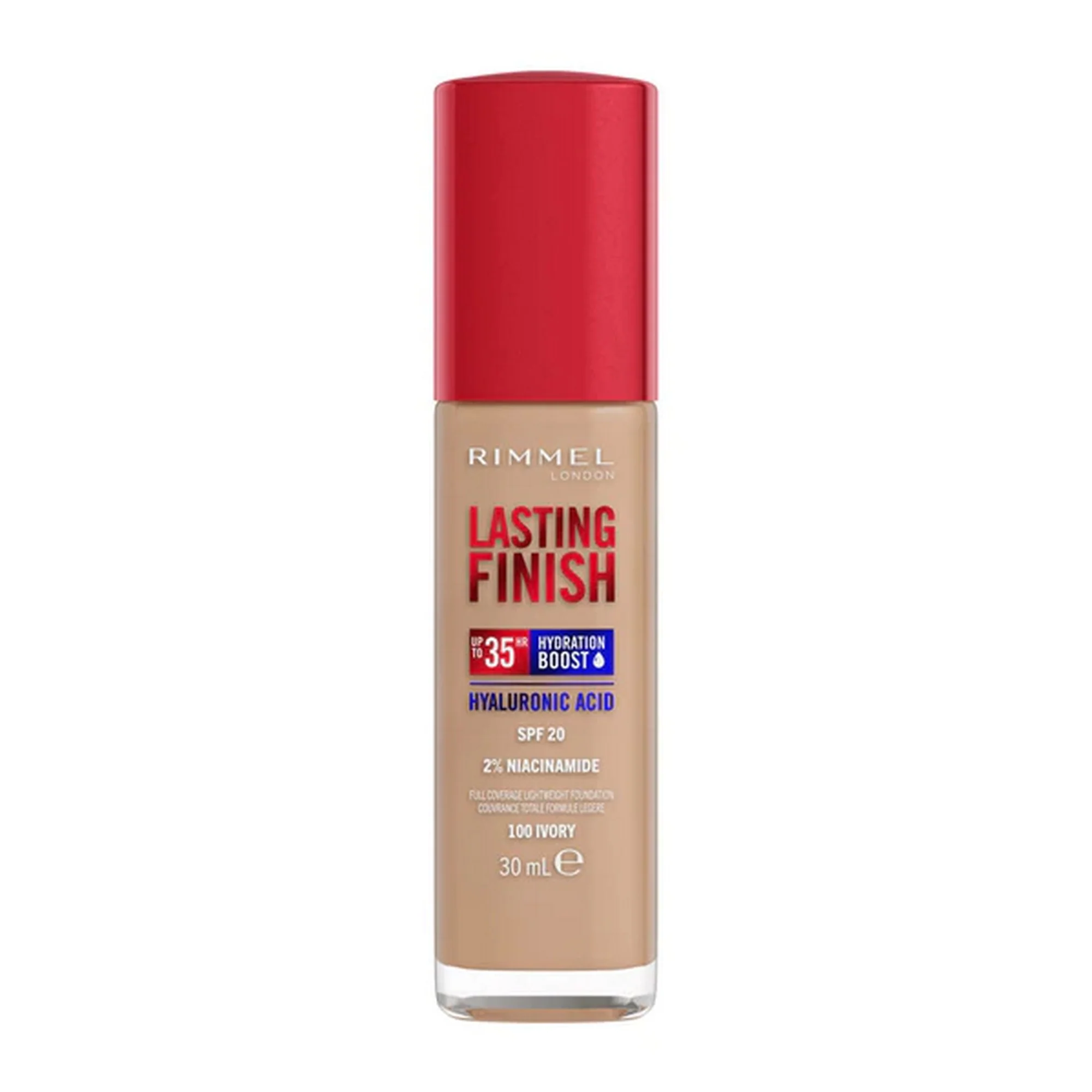 RIMMEL LASTING FINISH 35 HOUR FOUNDATION 100 IVORY 30ML