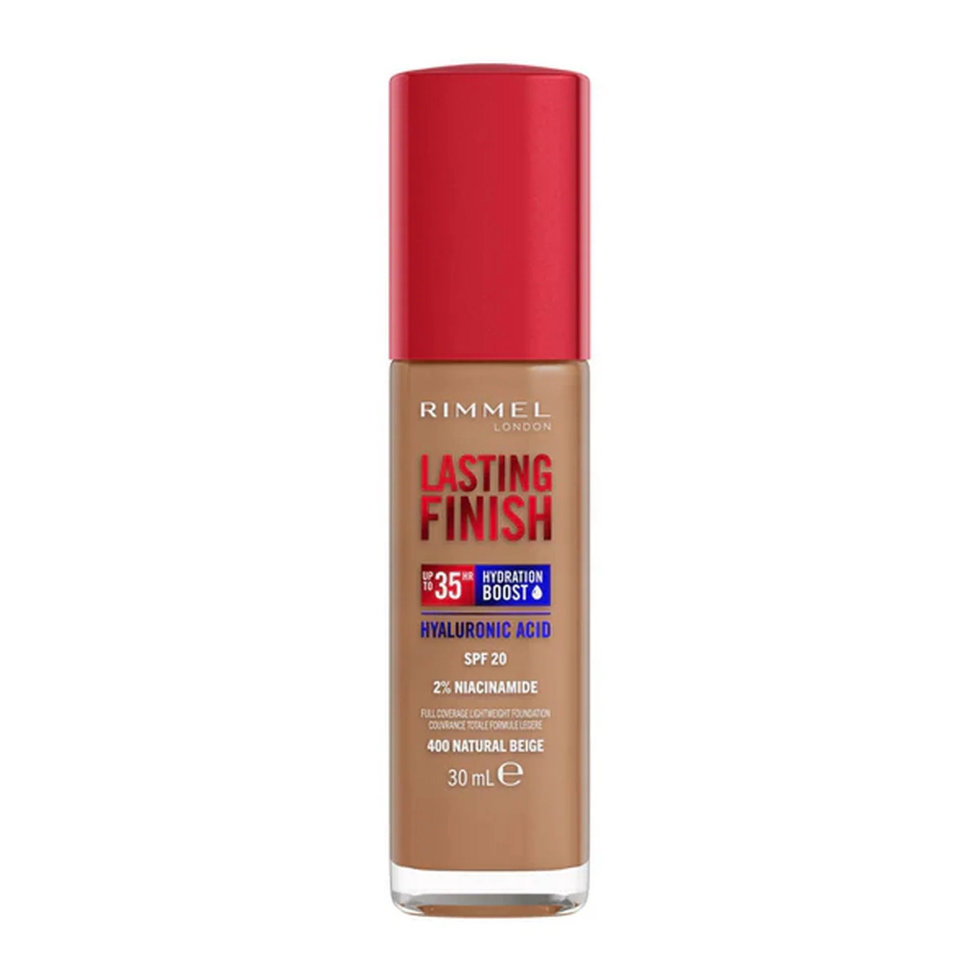 RIMMEL LASTING FINISH 35 HOUR FOUNDATION 400 NATURAL BEIGE 30ML