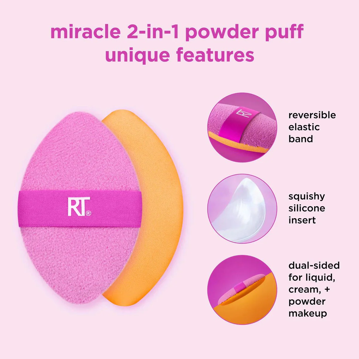 Real Techniques Miracle 2-in-1 Powder Puff - Image 6