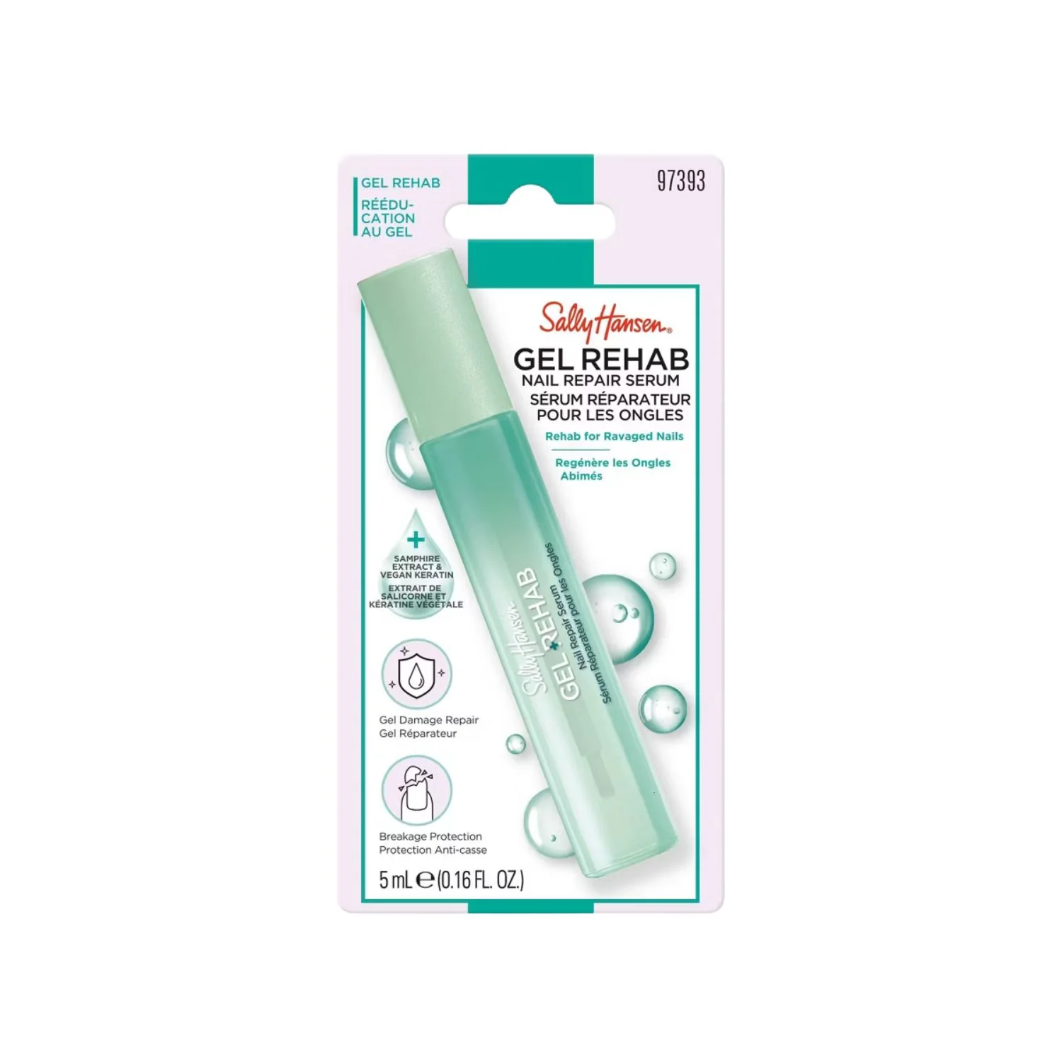 Sally Hansen Nail Treatment Gel Rehab Nail Repair Serum