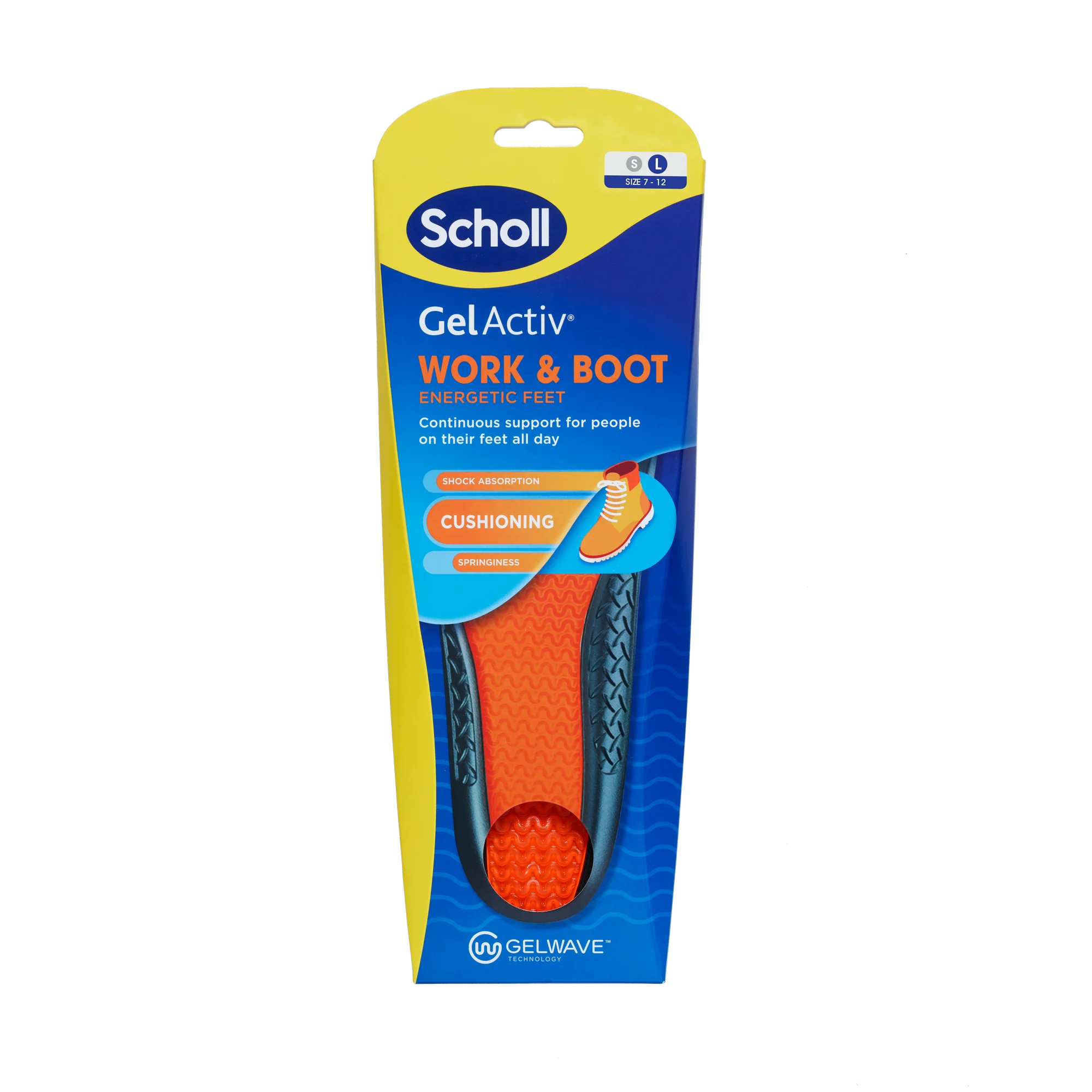 Scholl Gel Activ Work & Boot Insoles Large