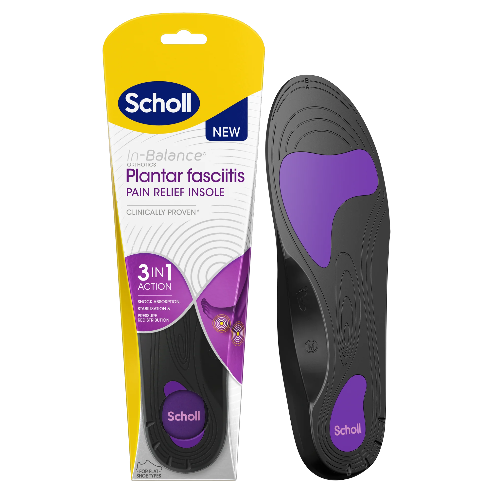 Scholl Plantar Fasciitis Insole Medium