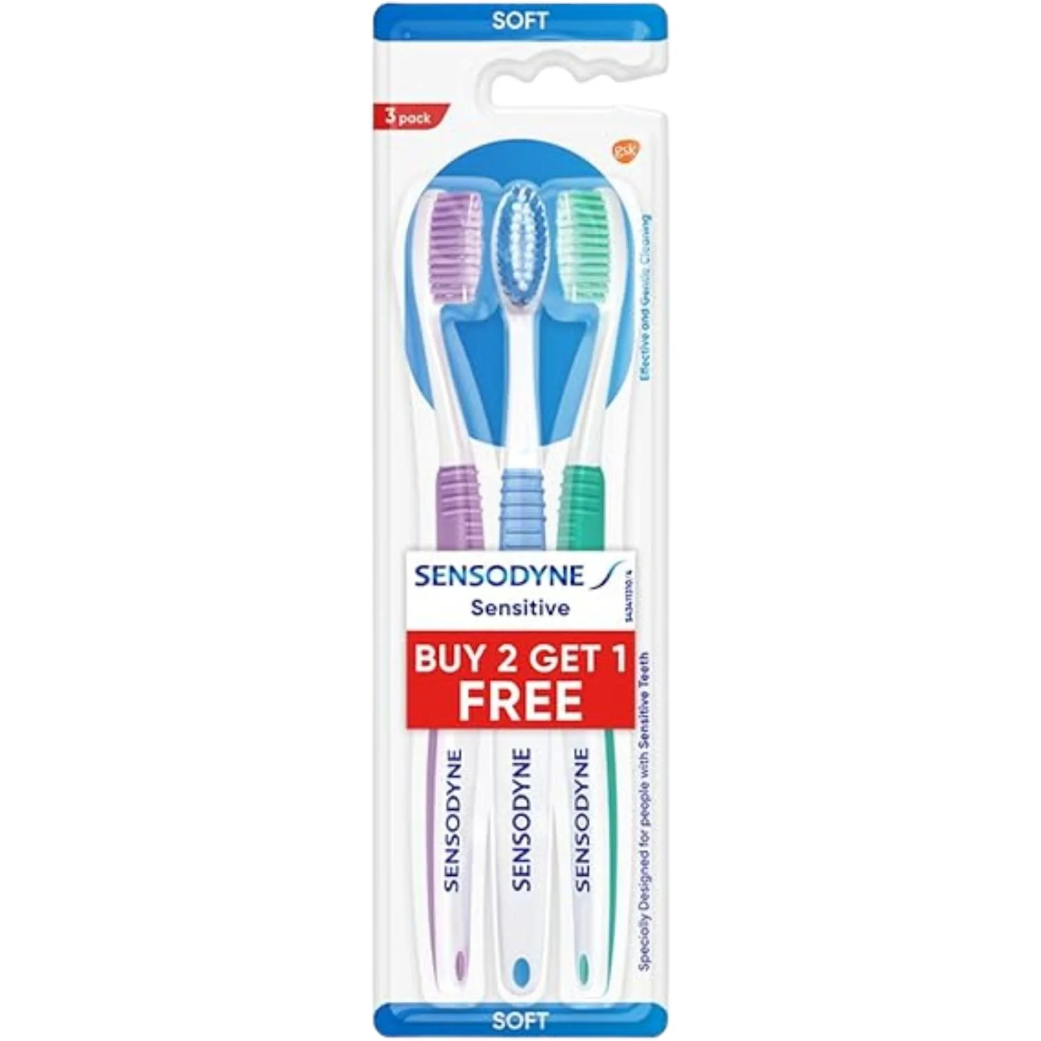 Sensodyne Sensitive Soft Toothbrush - 3 Pack