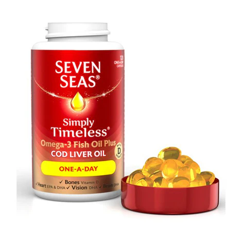 Seven Seas Pure Cod Liver Oil One-a-Day 120S - Image 2
