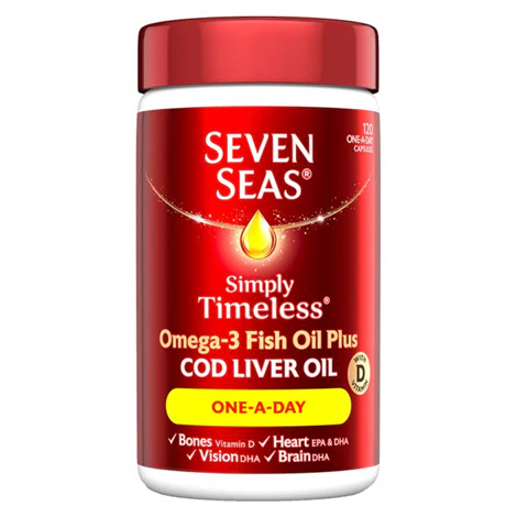 Seven Seas Pure Cod Liver Oil One-a-Day 120S - Image 3