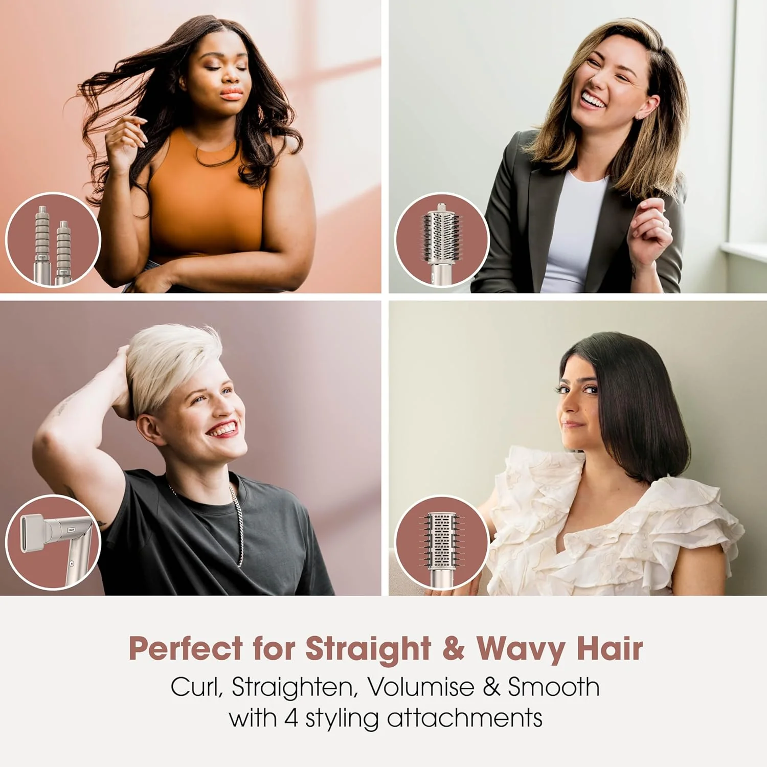 Shark FlexStyle 4-in-1 Air Styler + Hair Dryer Stone - Image 3