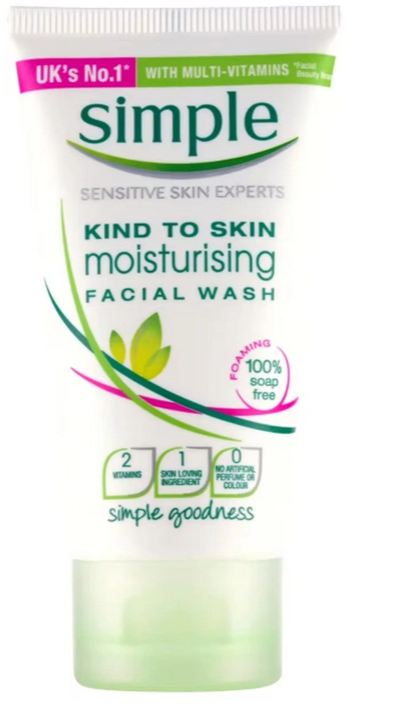 Simple Moisturising Facial Wash Travel Size 50ml