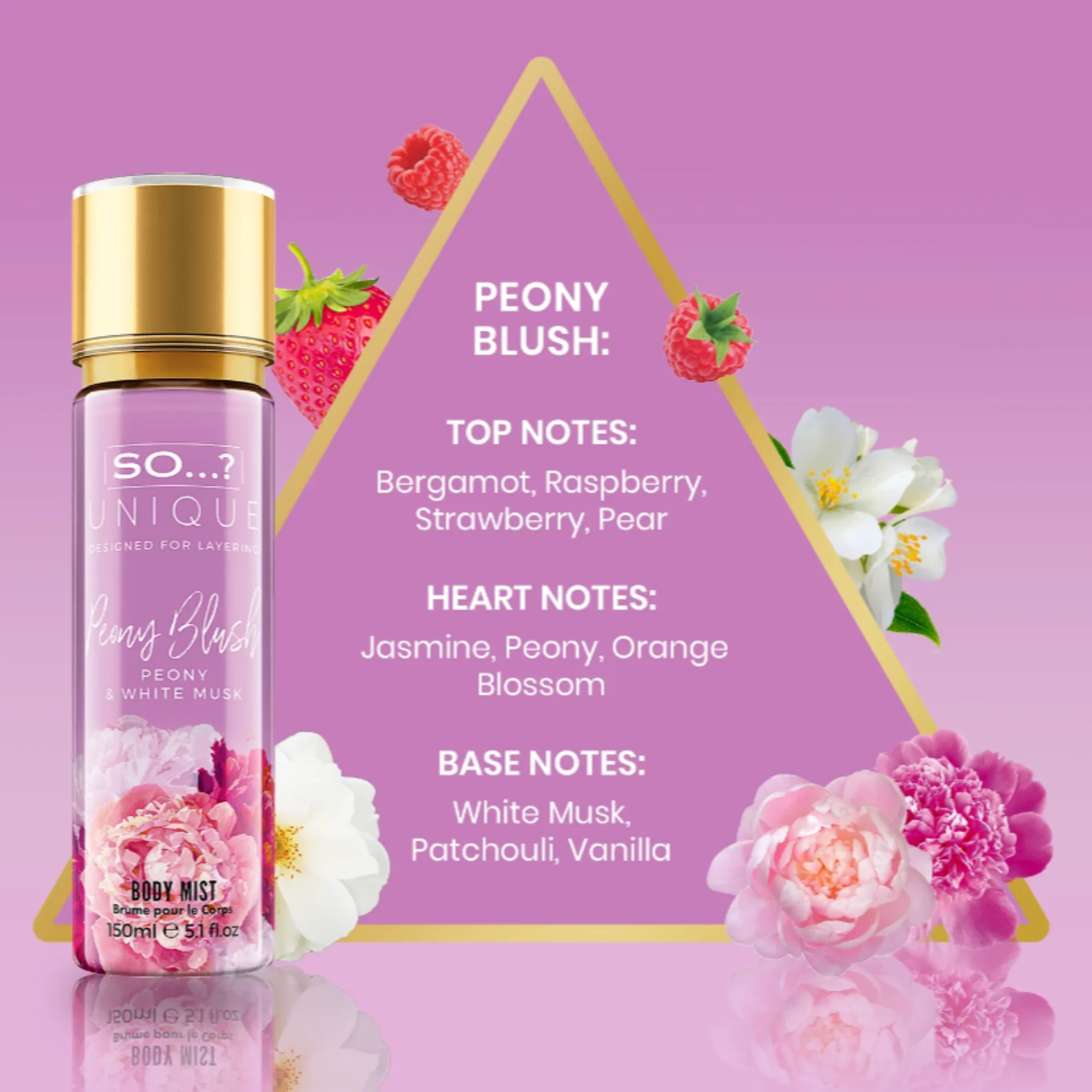 SO...? UNIQUE PEONY BLUSH BODY MIST 150ML - Image 2