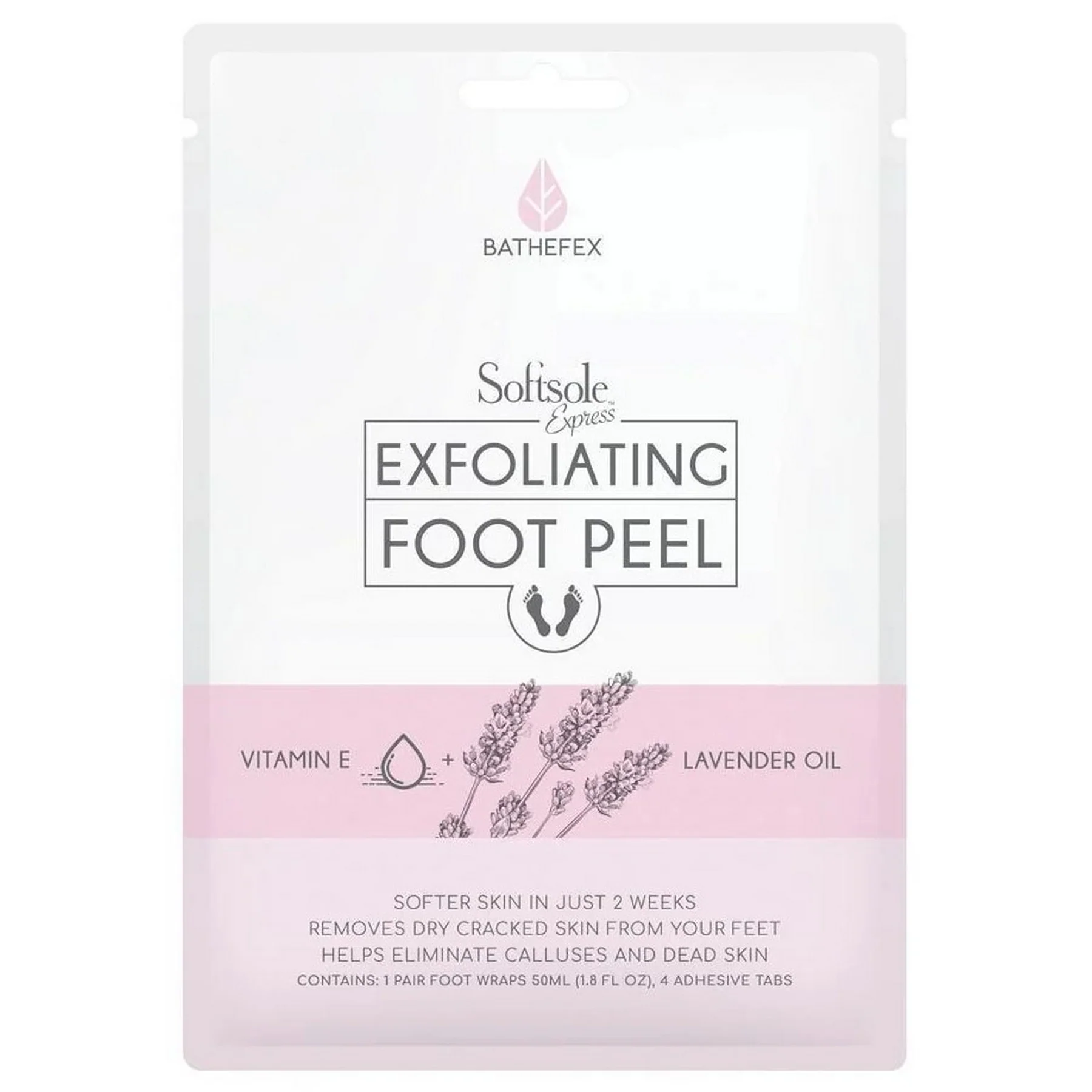 Bathefex SoftSole Express Exfoliating Foot Peel - Renew Your Feet