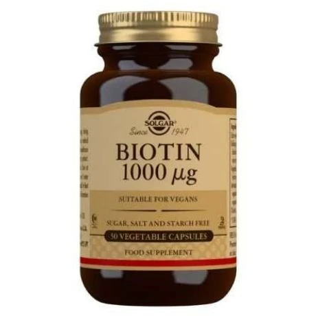 Solgar Biotin 1000 mcg Vegetable Capsules