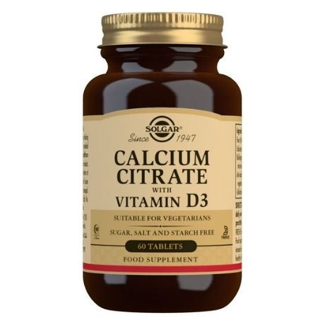 Solgar Calcium Citrate with Vitamin D3 Tablets