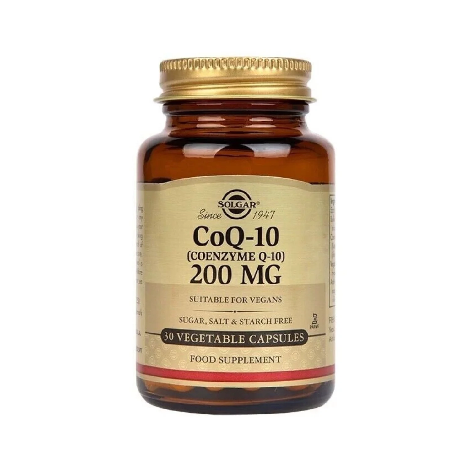 Solgar Coenzyme Q-10 200mg 30 Vegetable Capsules