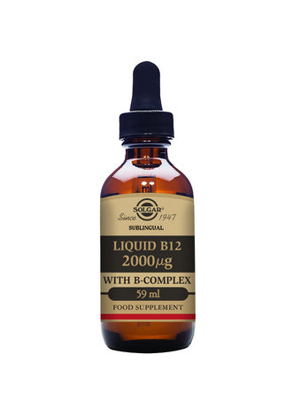 Solgar Liquid B12 2000 µg with B-Complex - 59 ml