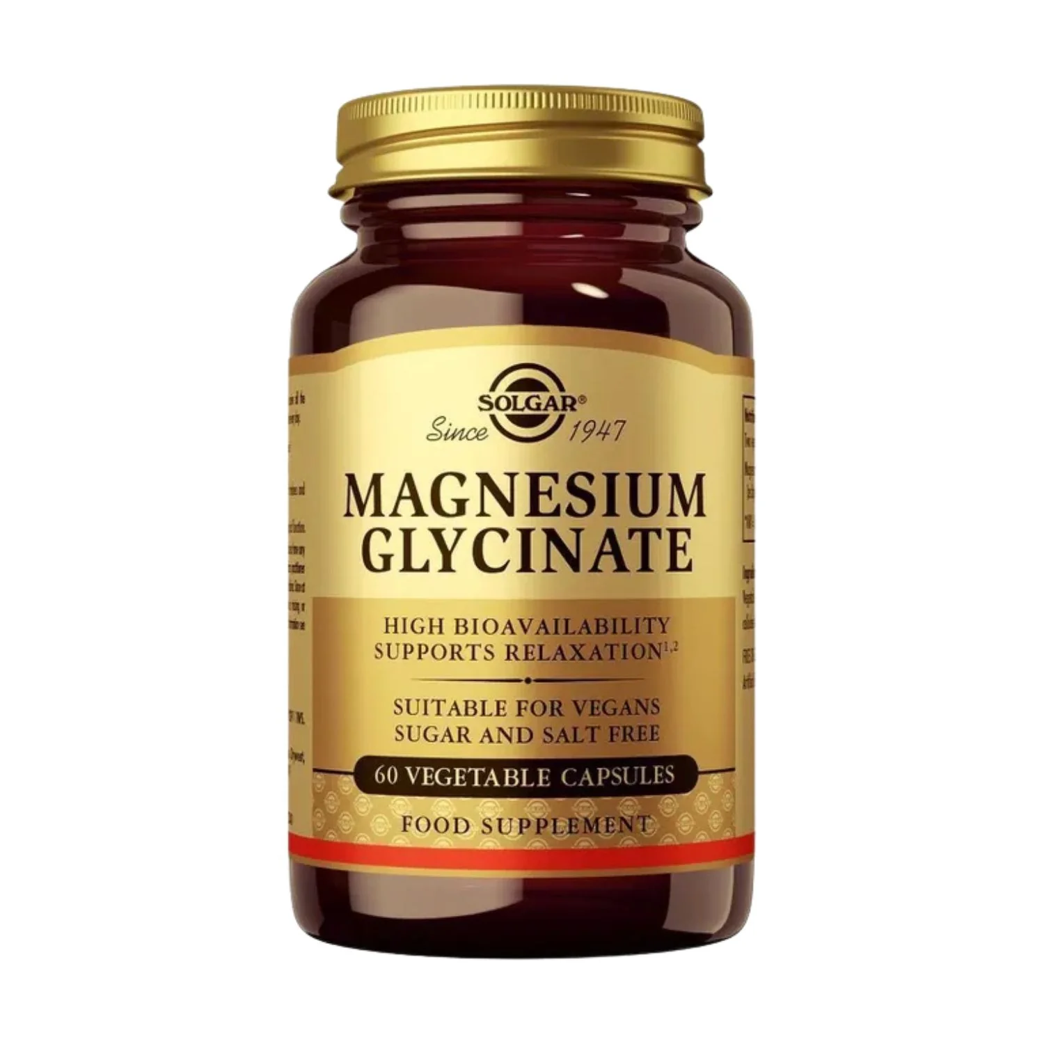 Solgar Magnesium Glycinate 60 Capsules