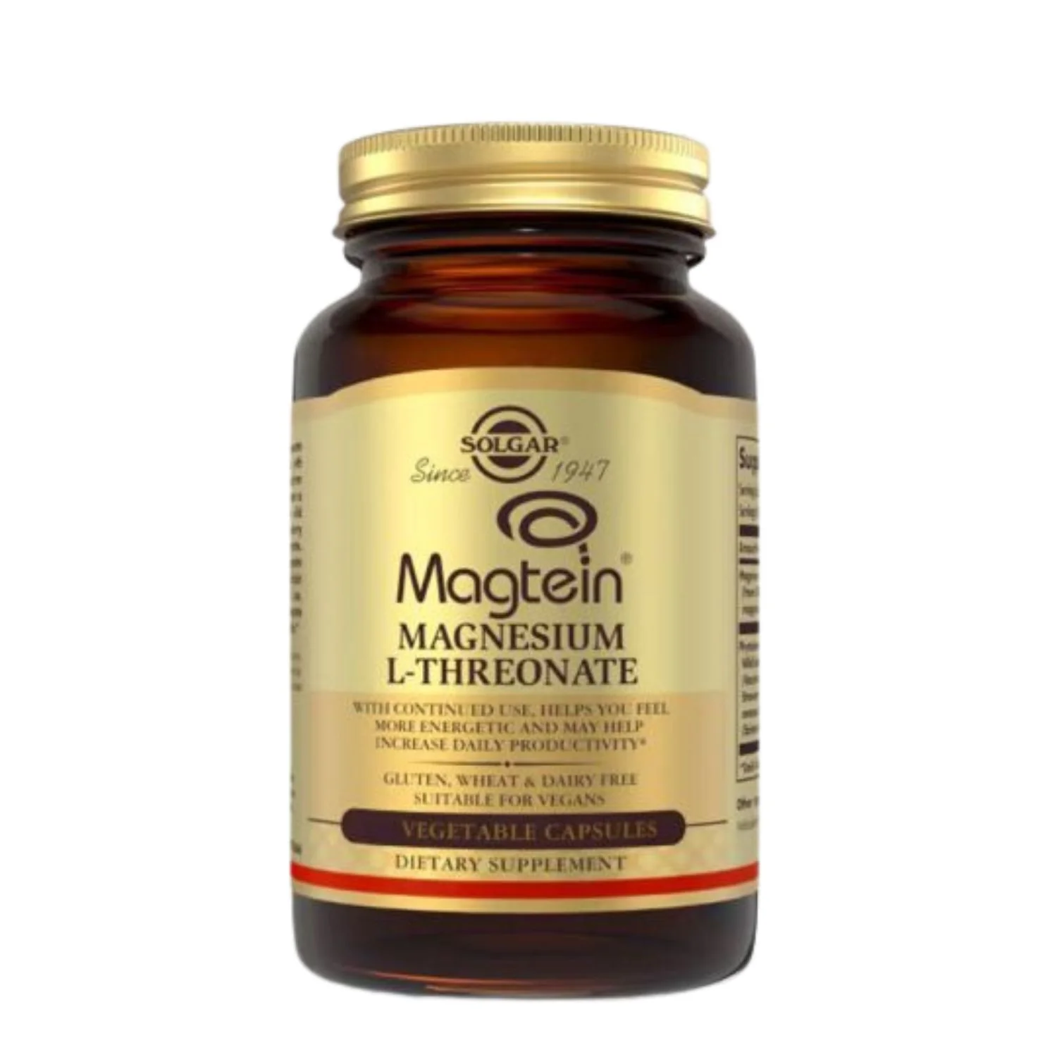 Solgar Magtein Magnesium L-Threonate 60 Capsules