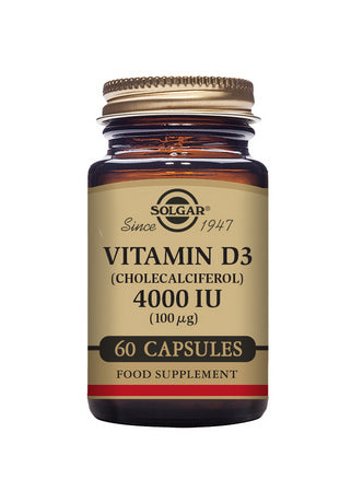 Solgar Vitamin D3 4000 IU 100 ug -Vegetable 60 Capsules