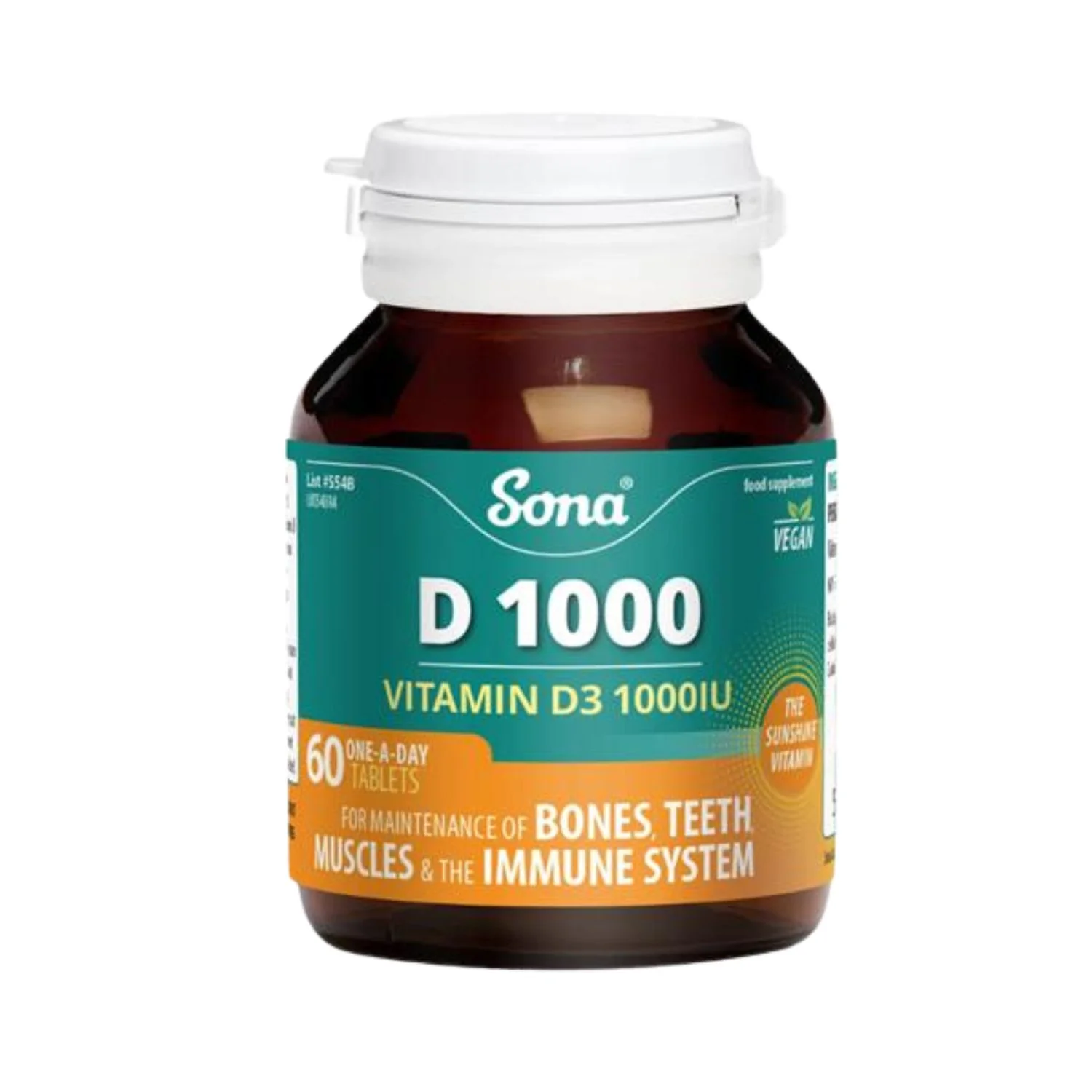 Sona D1000 Vitamin D3 - 60 Tablets