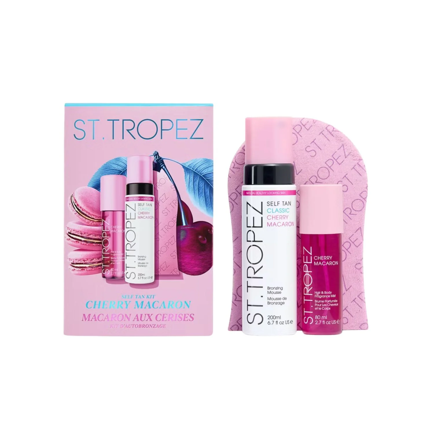 St. Tropez Cherry Macaron Self Tan Set