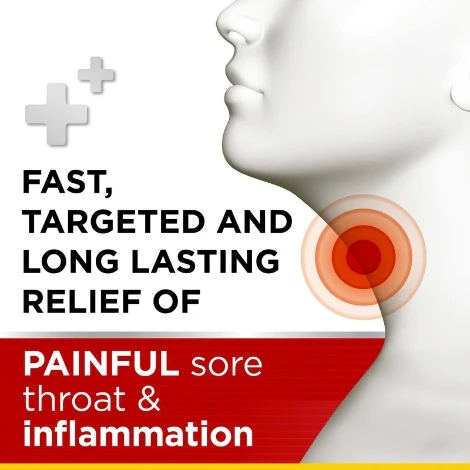 Strepsils Intensive Orange Sugar Free 8.75mg Lozenges Flurbiprofen 16 Lozenges - Image 2