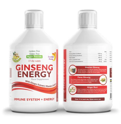 Swedish Nutra Ginseng Energy 500ml - Image 3