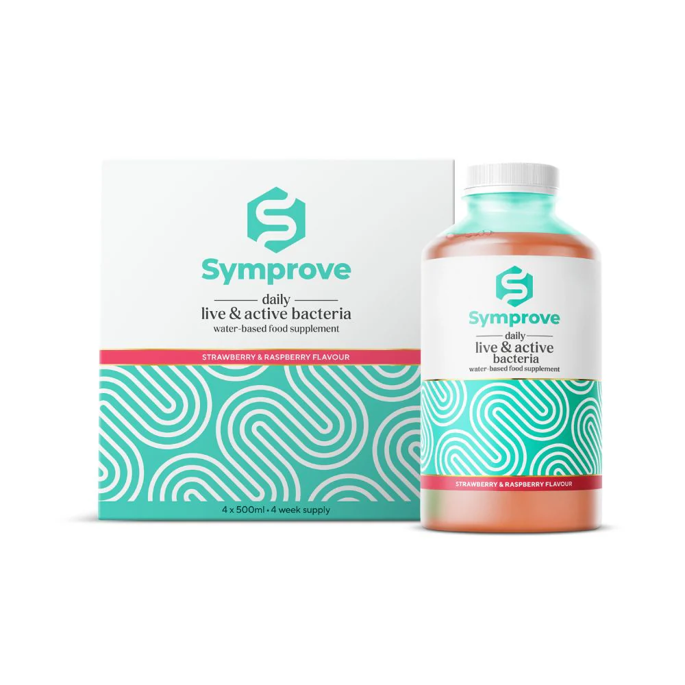 Symprove Strawberry + Raspberry Probiotic 4 x 500ml