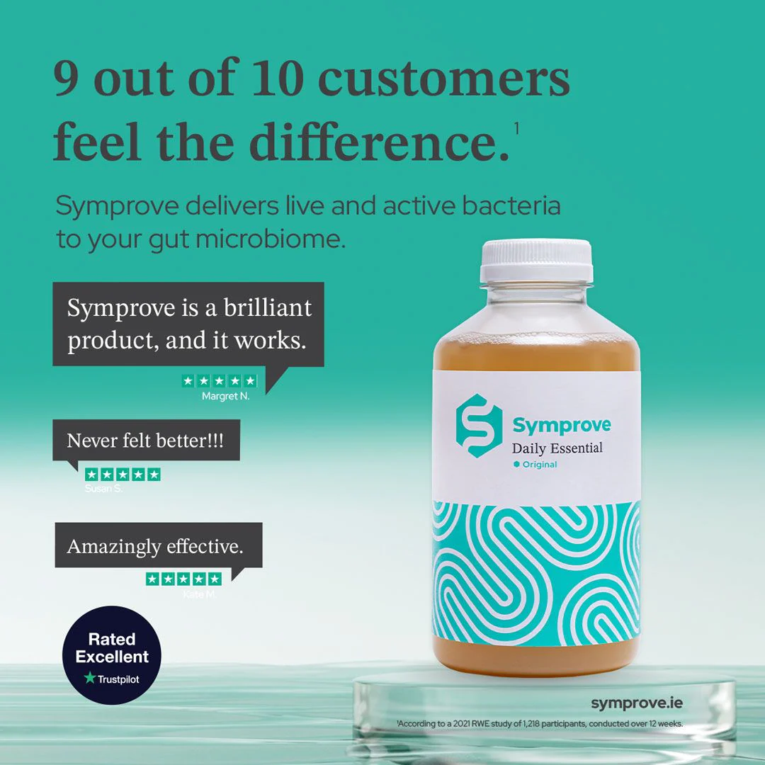 Symprove Strawberry + Raspberry Probiotic 4 x 500ml - Image 2