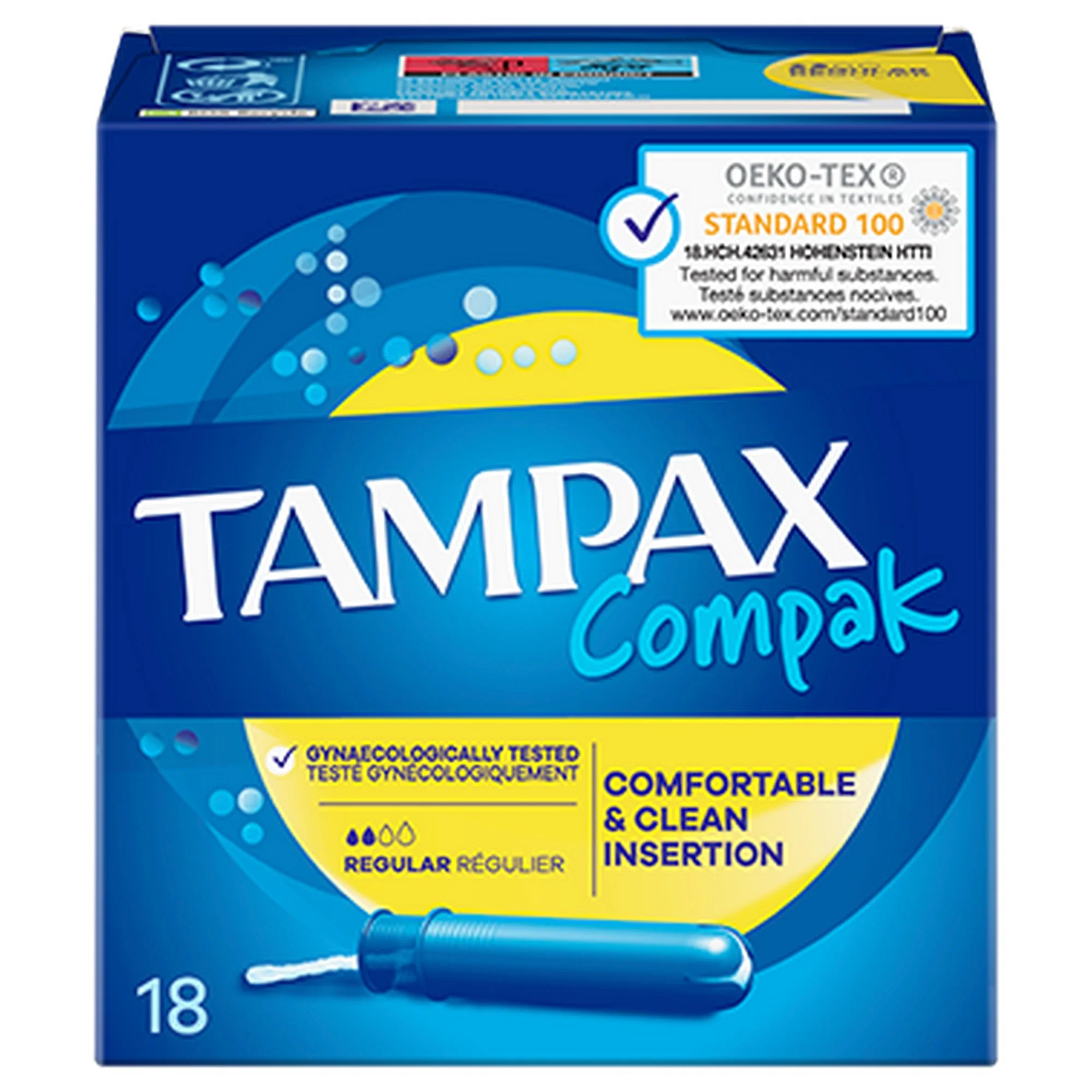 TAMPAX COMPAK REGULAR 18'S