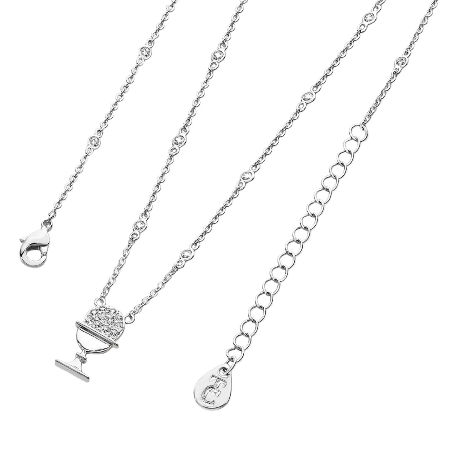 Tipperary Crystal CZ Chalice Pendant Necklace