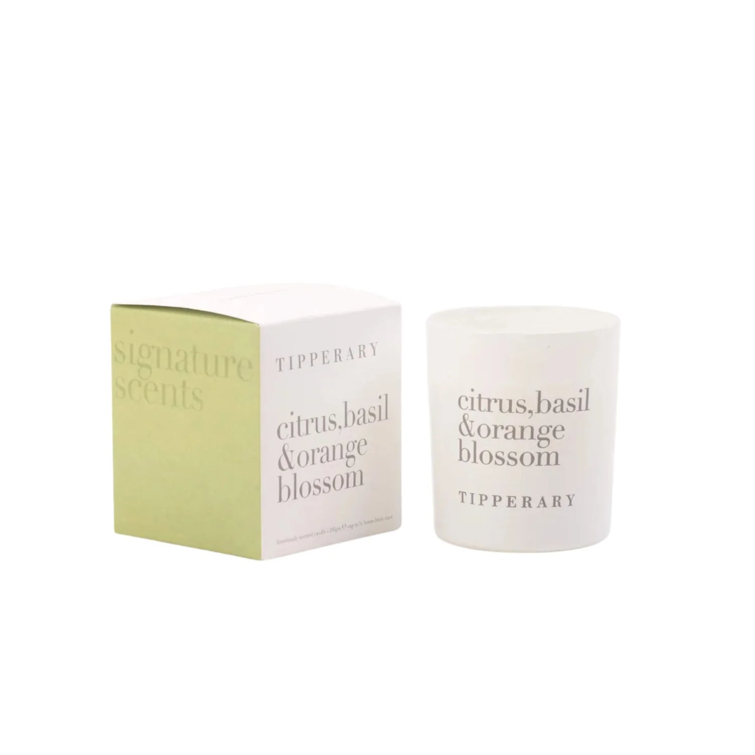 Tipperary Crystal Signature Candle Citrus Basil & Orange Blossom